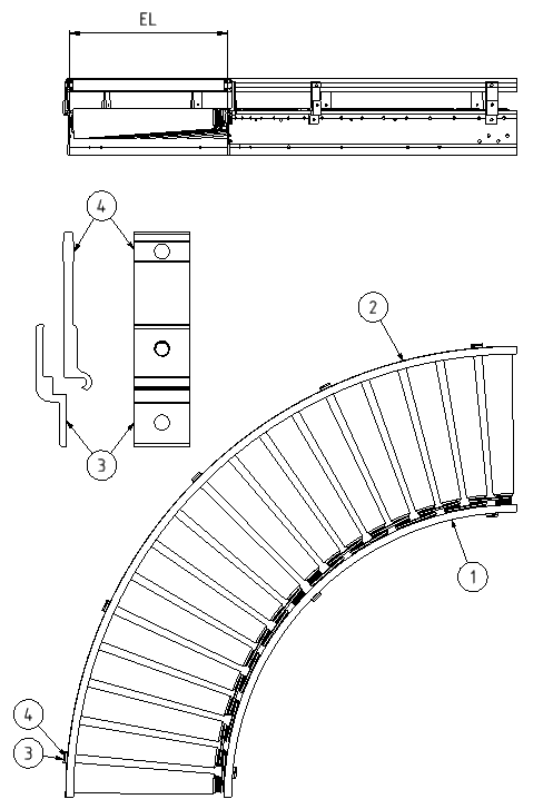 Kurvräcke fast hög blueprint